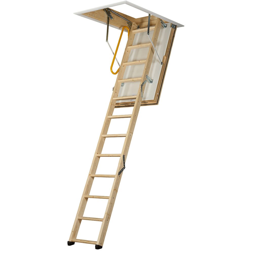 TB Davies LuxFold 3 Section Timber Loft Ladder - 87mm Insulated Hatch - 1530-010