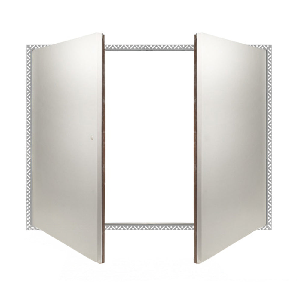 Non Fire Rated Riser Door Access Panel 1000 x 2000mm - Beaded Frame - Double Door