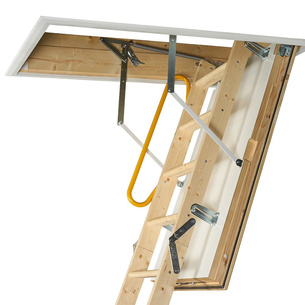 TB Davies LuxFold 3 Section Timber Loft Ladder - 87mm Insulated Hatch - 1530-010