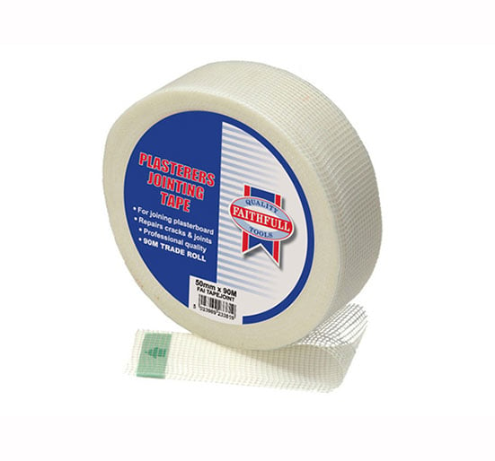 Faithfull PT1-50 Plasterers Joint Tape 50mm x 90m - Tape Scrim