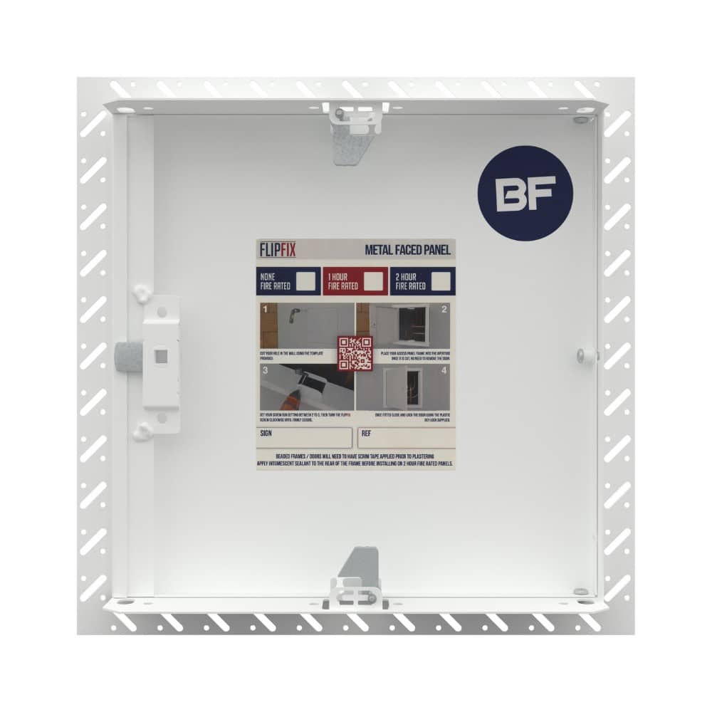 2-Hour Fire Rated - FlipFix Access Panel - Metal Door - Beaded Frame