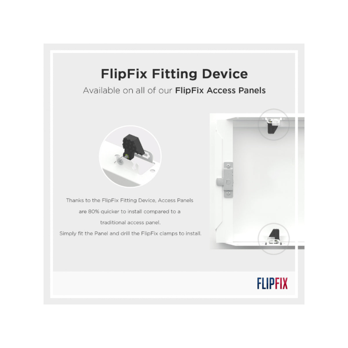 2-Hour Fire Rated - FlipFix Access Panel – Metal Door - Picture Frame